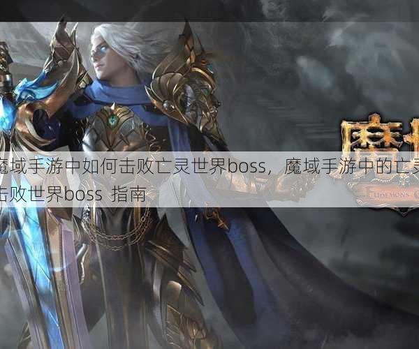 魔域手游中如何击败亡灵世界boss，魔域手游中的亡灵击败世界boss  指南